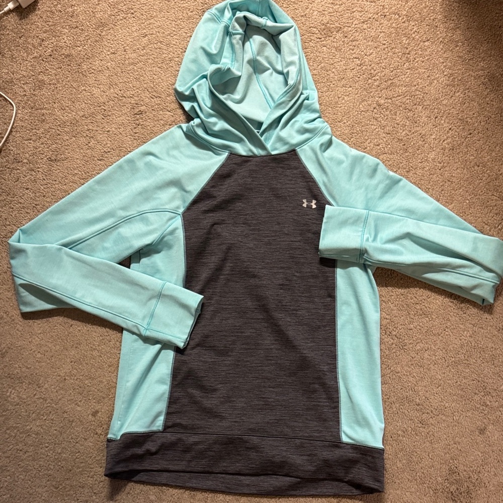 Under Armour Teal and Charcoal Hoodie